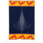Laurie Jacobi Dragon Ship Wool Throw Blanket