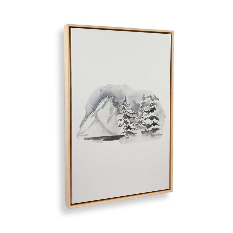 Alpine Stillness, 18.75" H x 12.75" W, Framed Print without Mat, American Maple