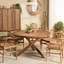 Bloomburg Teak Round Solid Wood Dining Table