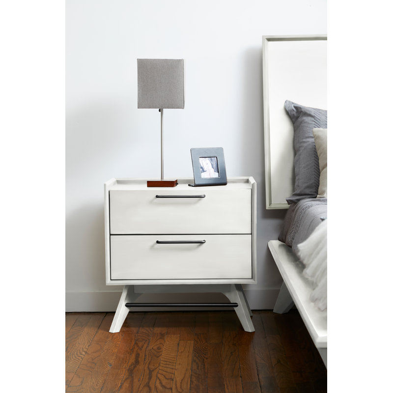 24'' W Nightstand, White