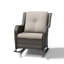 Chaise berçante d'extérieur en osier avec coussins-68592942