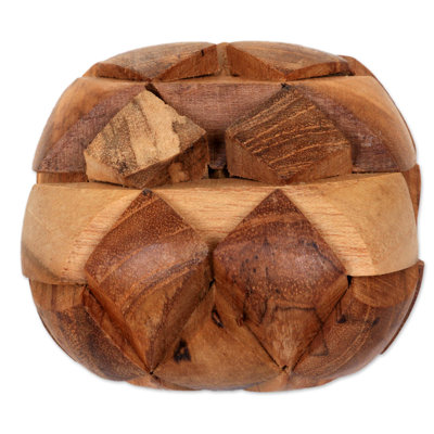 Sculpture Norazn Open Me Up Teakwood