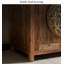 Nouveau meuble-lavabo en bois massif de style chinois avec lavabo en résine sculpté pour salle de bain