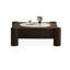 Table basse carrée en bois manufacturé Smoky Wood