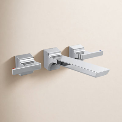 Pivotal® Double-Handle Wall Bathroom Faucet
