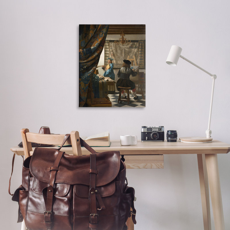 "Classical Vermeer", art mural sur toile par one1000paintings, H 40 po x l 30 po