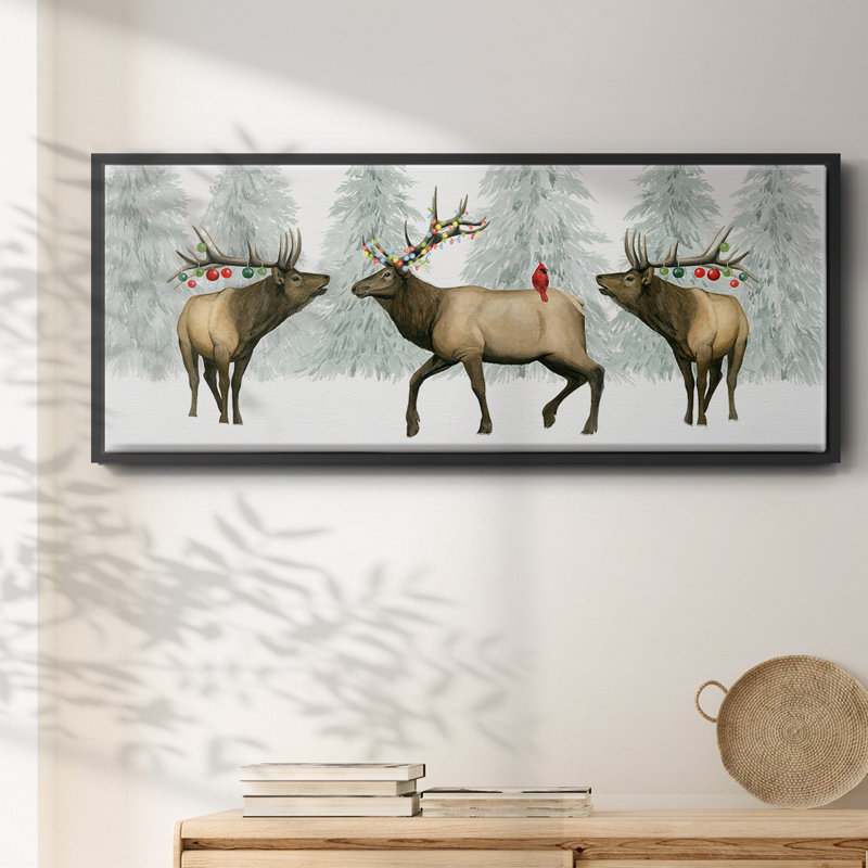 Collection Festive Forest, toile en D encadrée, H 12 po x l 30 po