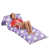 Microfibre / microsuède pois violets est en rupture de stock
