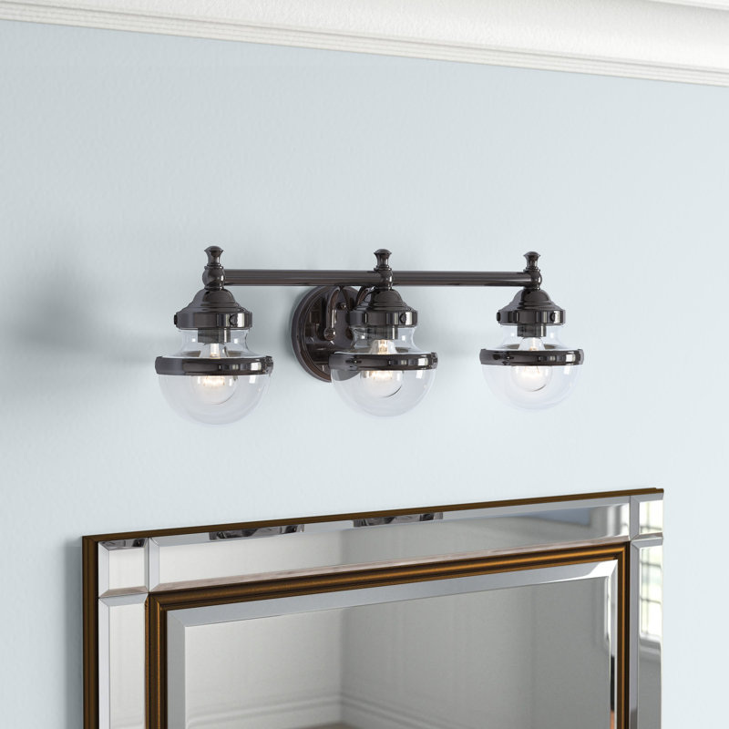 Liverman 3 - Light Dimmable Vanity Light, Black Chrome