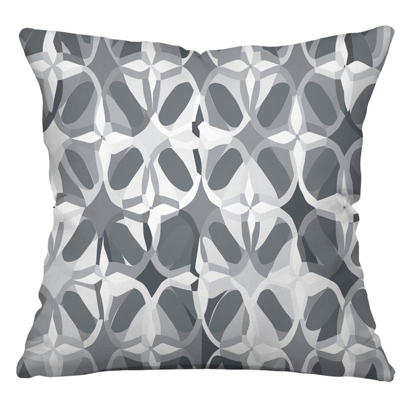 Geometric Shapes Throw Pillow, Pattern  Pillows, 18" H x 18" W