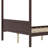 Queen Canopy Bed With Headboard and Footboard-1570315504