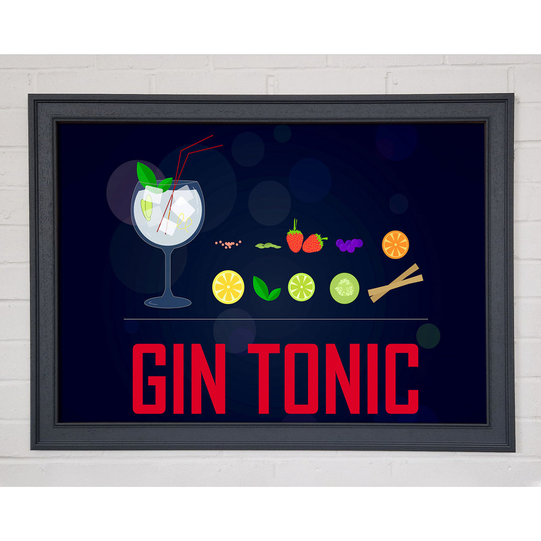 Gin und Tonic - Einzelne Bilderrahmen Kunstdrucke