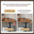 Light Walnut Rectangular Solid Wood Standing desk-577727528