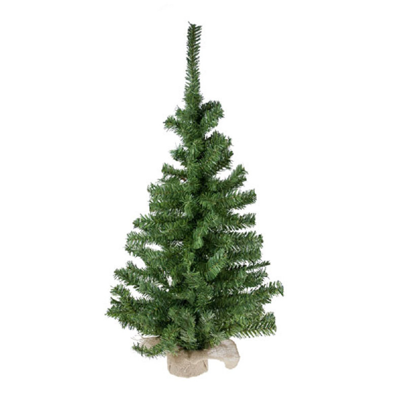 36cm Faux Pine Tree in Wicker/Rattan Freestanding