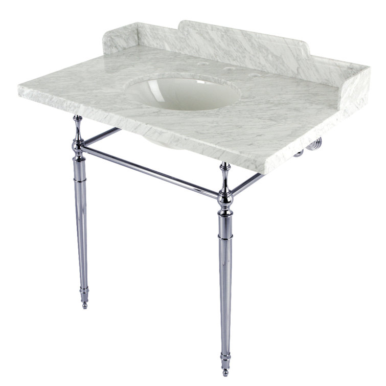 Rectangular Bathroom Sink with Overflow