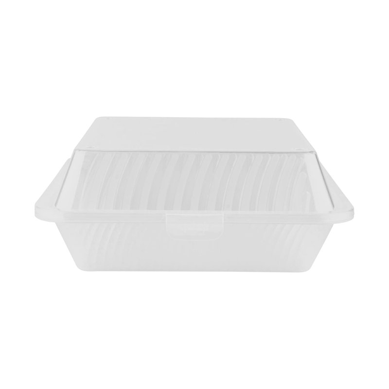 Contenant alimentaire à emporter simple GET EC-10-1-CL, 9 po x 9 po, (ensemble de 12), Clair