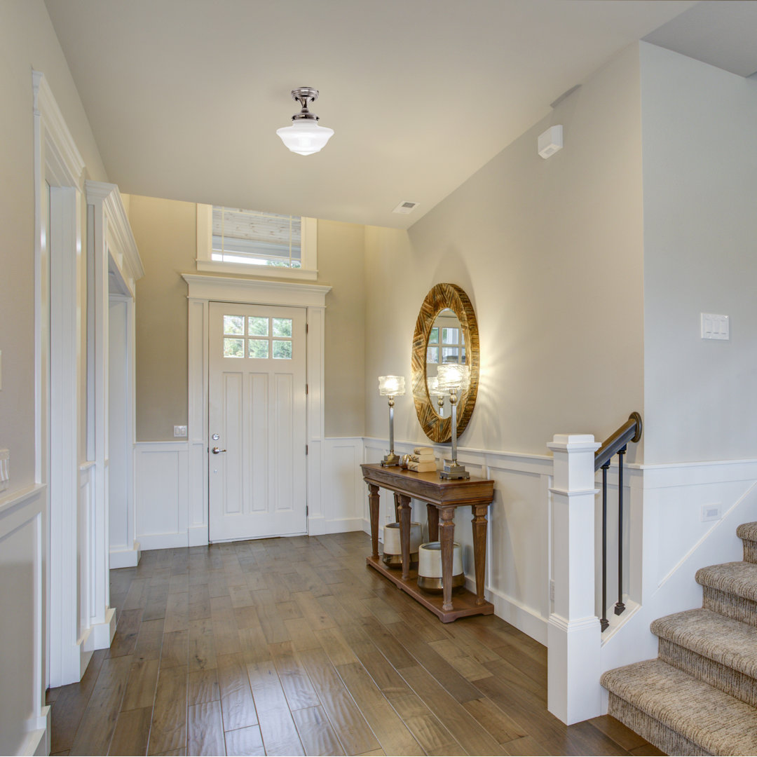 Millsap Glass Semi Flush Mount Charlton Home® Fixture 