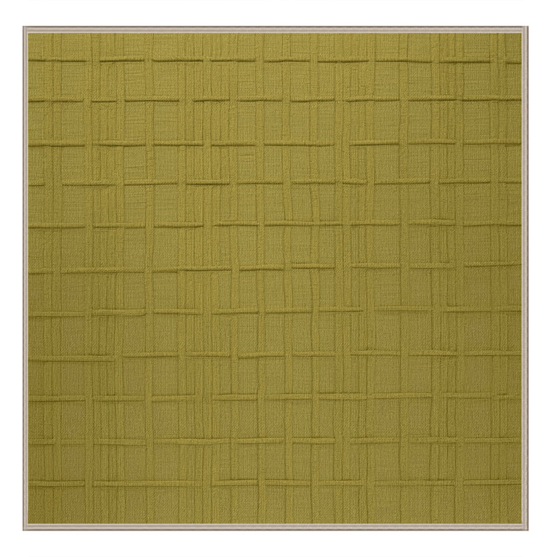 Tapis brun treillis lavable à la machine, Carré 3 pi