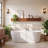 70.9" Long Floating Shelve for Wall, Solid Wood Wall Shelf with Hand-Carved Herringbone Design