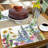 Wildflower Guide 4 Pack Reversible Easy Care Placemats