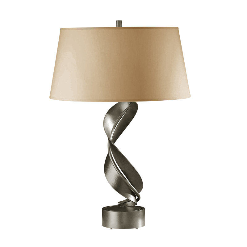 Folio 25.1" Table Lamp, Flax, Natural Iron