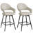 26" Faux Leather Counter Height Swivel Bar Stools-923409092-909672303