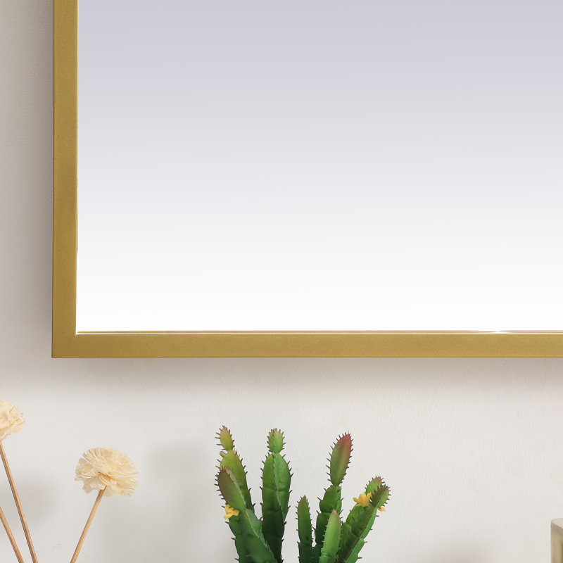 Miroir Piche, 27 po x 30 po, Laiton