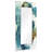 "Blue Sky" Rectangular Beveled Mirror on Free Floating Reverse Printed Tempered Art Glass
