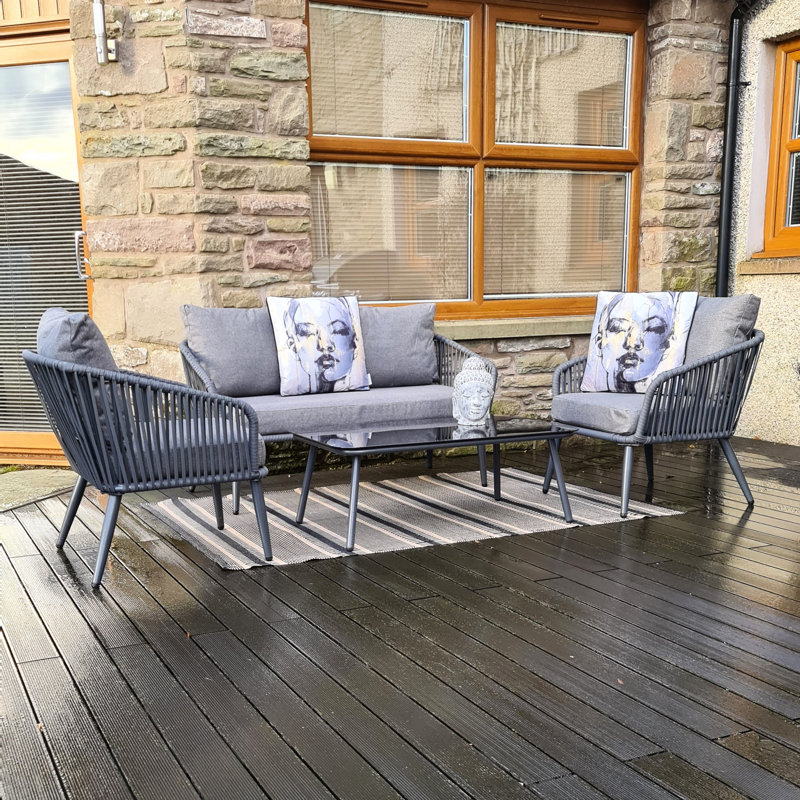Fairlough 4 - Person Seating Group with Cushions
