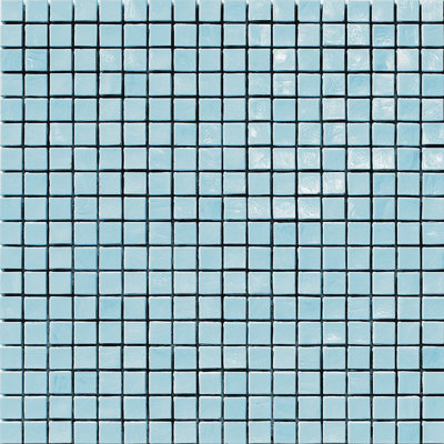 Turquoise 1 5/8" x 5/8" Glass Mosaic