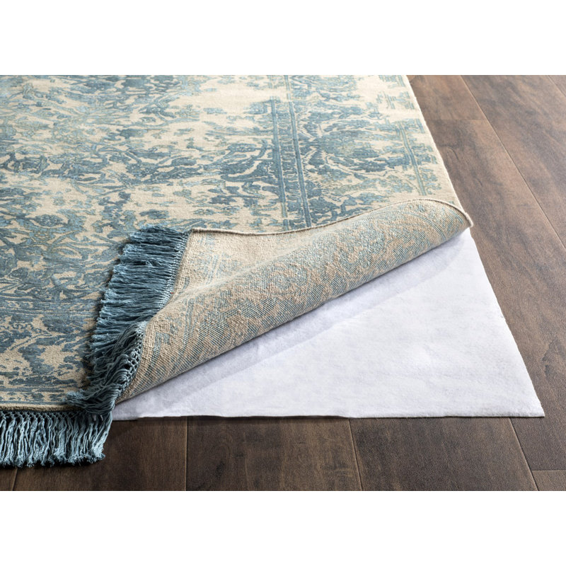 Tapis bleu foncé / ivoire en laine touffeté à la main Tetlin, Rectangle 9 pi x 12 pi