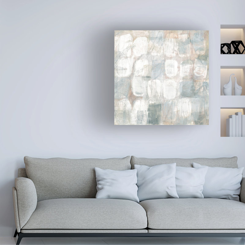 Bolognaise «Stone Signals I» sur toile, H 14 po x l 14 po