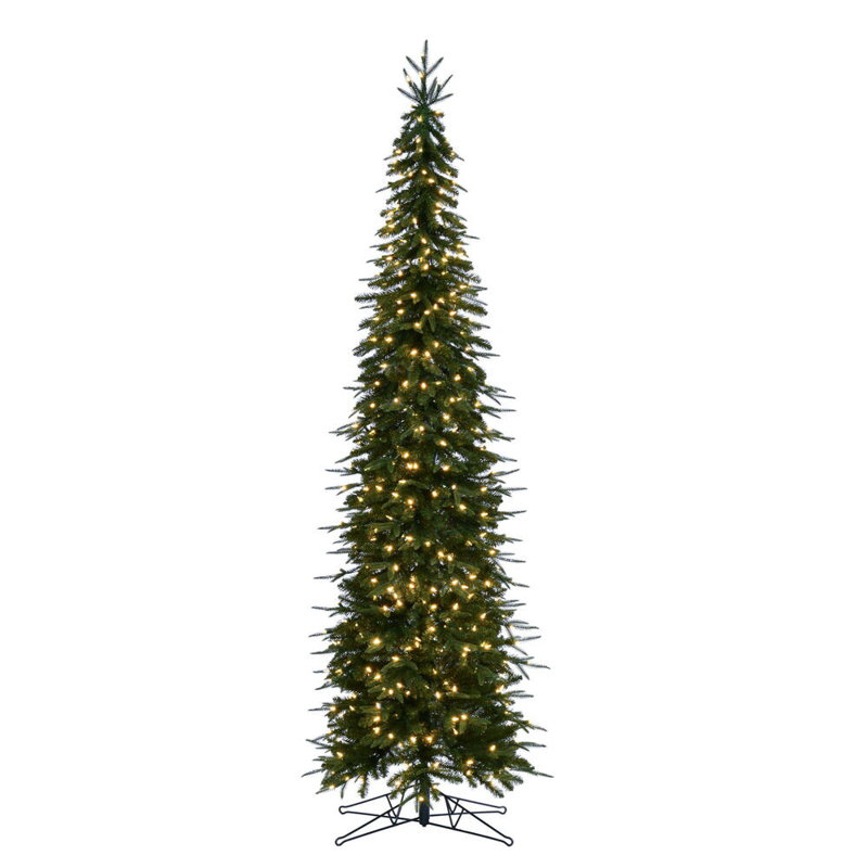 9' H Lighted Artificial Fir Christmas Tree