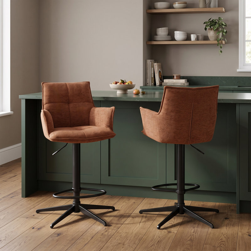 Fabric Bar Stool, Tan