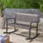 Baxter Rocking Loveseat  Acacia Wood
