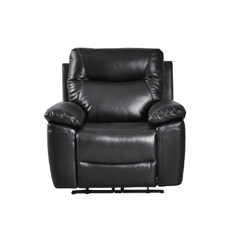 Celarian Genuine Leather Electric Power Recliner Armchair, Black