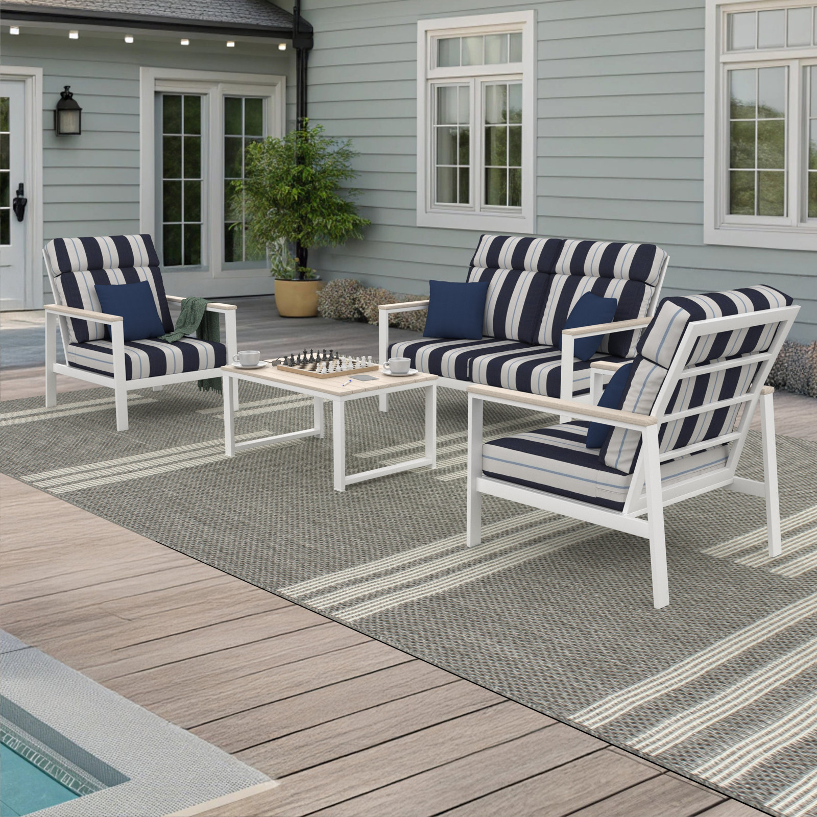 Townsend 4-Person Sunbrella® Patio Seating Group