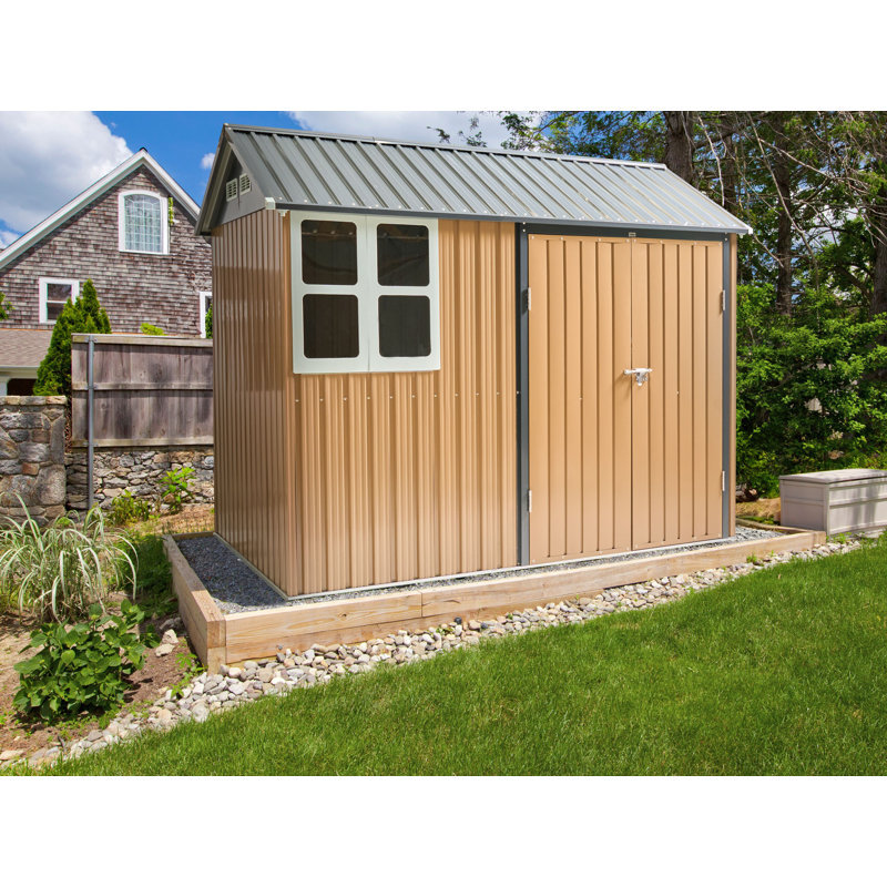 Garden Shed NOCCIANO 248 cm 161 cm Brown