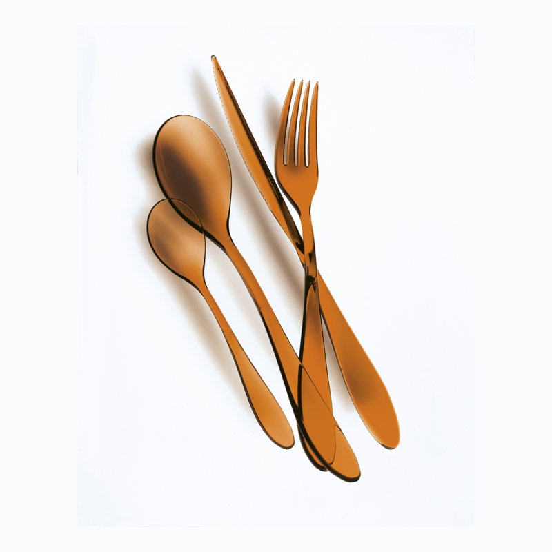 Ensemble de couverts Uno - 24 pièces - Ambre, Ambre
