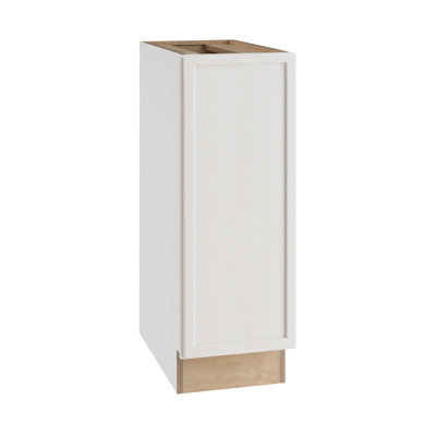 Gallery Express Alton Assembled 9 in W x 24 in D x 34.5 in H Full Height Door Base Kitchen Cabinet Left in White