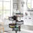 360 Degree Rotating Storage Rack Kitchen Cart with 5 Swing Out Shelves