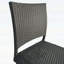 Ensemble de 2 tabourets de bar 29 po en rotin PE sans accoudoirs, gris, durables et confortables-134682427