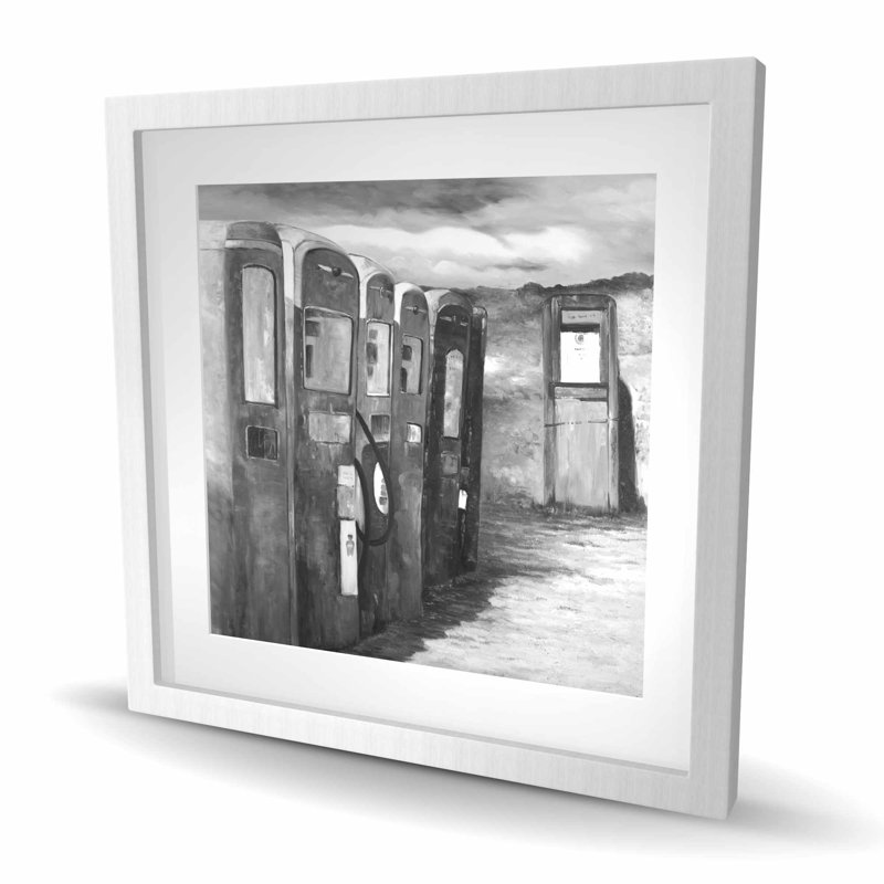 Vieilles pompes à gaz - Nature morte encadrée noire