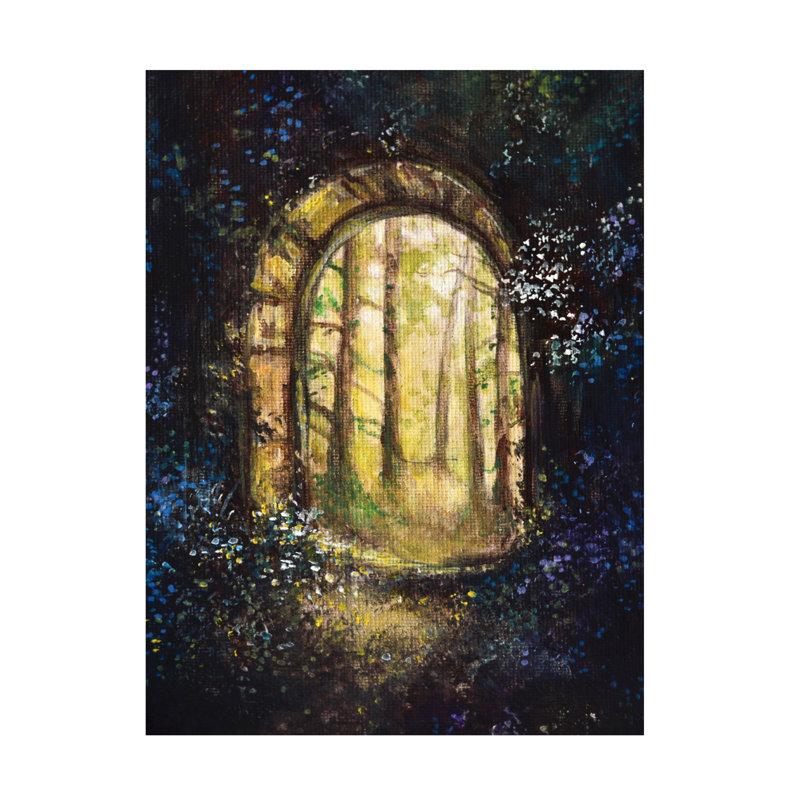 Art sur toile, "The Secret Way" par Jennifer Taylor, H 14 po x l 19 po
