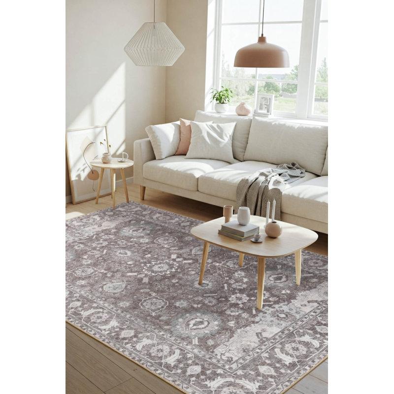Tapis en chenille lavable Stonart, Rectangle 9 pi 11 po x 13 pi 2 po