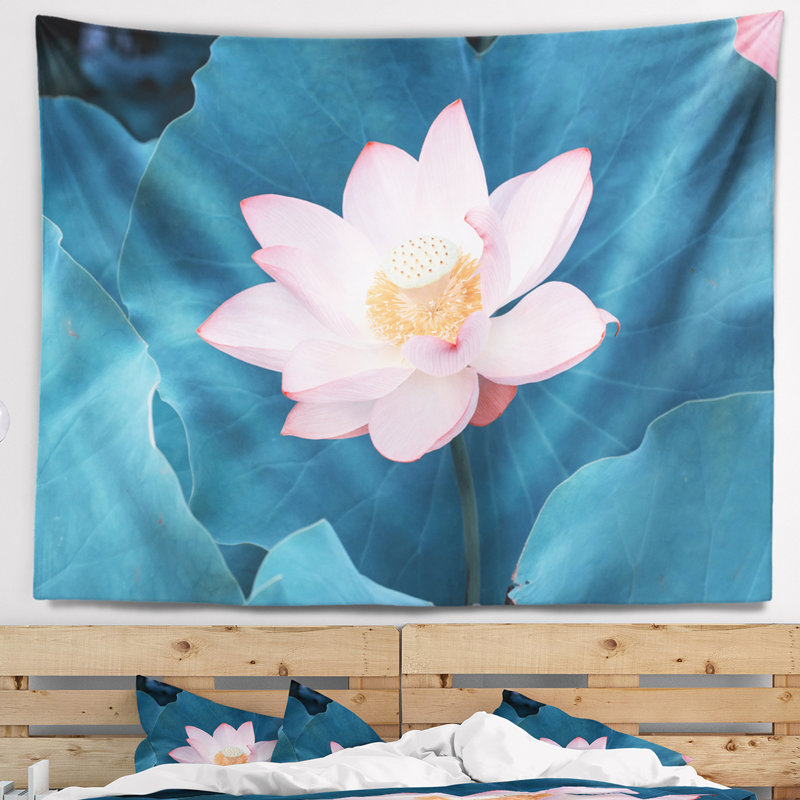 Tapisserie de plage rose, H 68 po x l 80 po