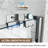 61-66 in. W x 72 in. H Double Sliding Framed Shower Door in Brushed Nickel with Clear Tempered Glass-122113796