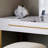 White Vanity with Flip-Top Mirror, 2 Drawers & Gold Base, Modern Storage Dressing Table-636803260