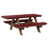 Scarlet Red Top/Antique Mahogany Base sélectionné