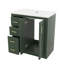 Armoire de rangement de meuble-lavabo simple autoportant moderne 30 po à 3 tiroirs-870026865-870026878